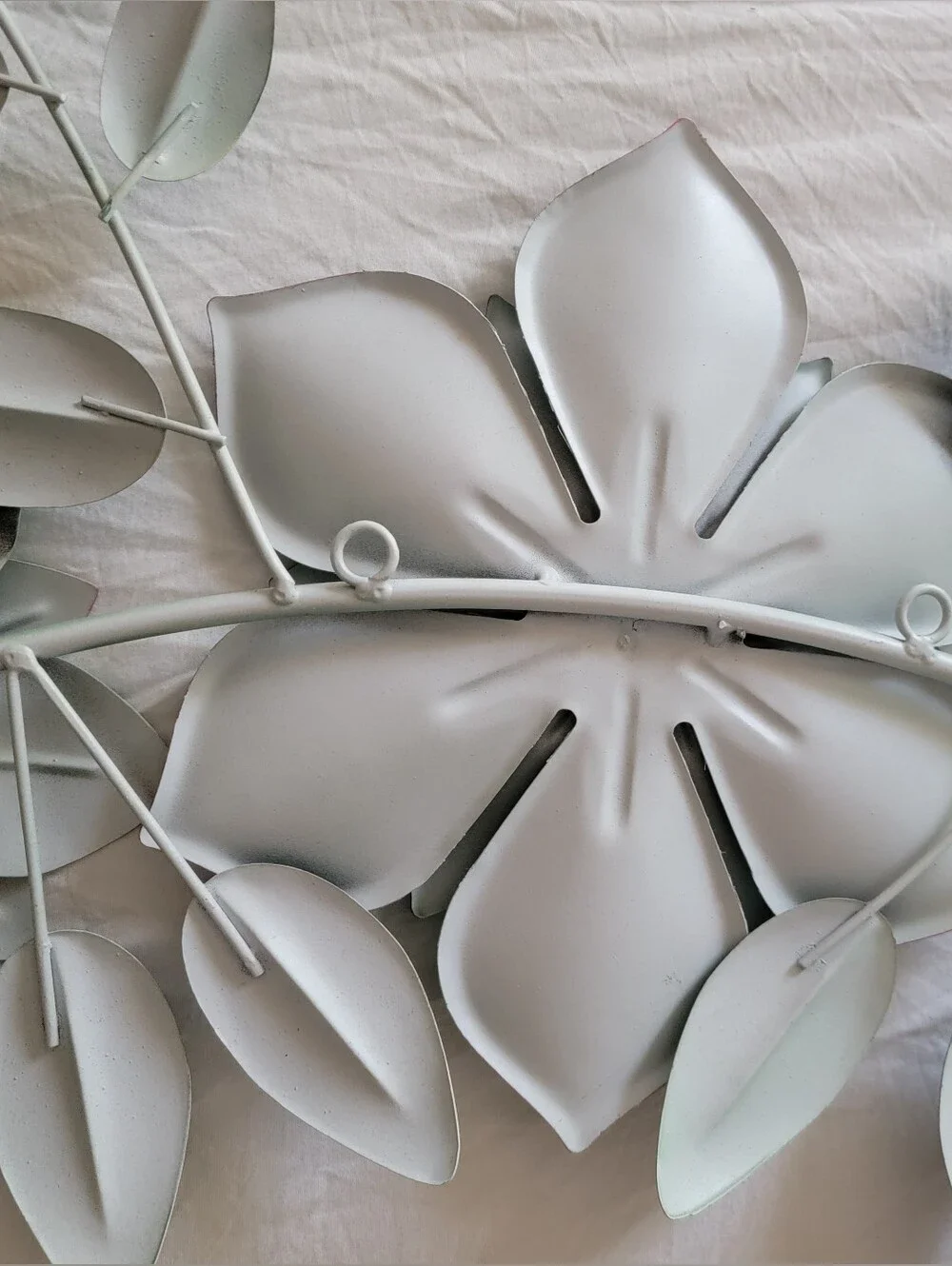 Metal Succulent Wall Art In Mint Green Blue